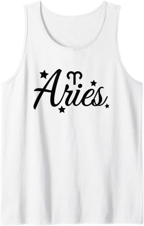 Aries Zodiac Sign Tank Top - Aries T-Shirt for men
