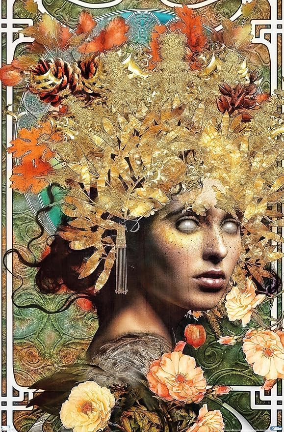 Trends International Jena DellaGrottaglia: Cosmic Zodiac - Virgo Wall Poster, 19L x 13W, Premium Unframed Version - Virgo Poster for men