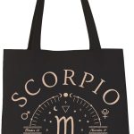 VAMSII Scorpio Tote Bag November Birthday Scorpio Zodiac Gift Scorpio Zodiac Sign Horoscope Themed Gift - Scorpio Products for men