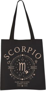 VAMSII Scorpio Tote Bag November Birthday Scorpio Zodiac Gift Scorpio Zodiac Sign Horoscope Themed Gift - Scorpio Products for men