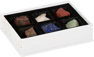 KARMA AND LUCK Humble Altruist Virgo Zodiac Crystal Box – Earth Sign Healing Crystals for Balance, Mindfulness & Growth – Astrology Birthday Gift - Virgo Poster for men