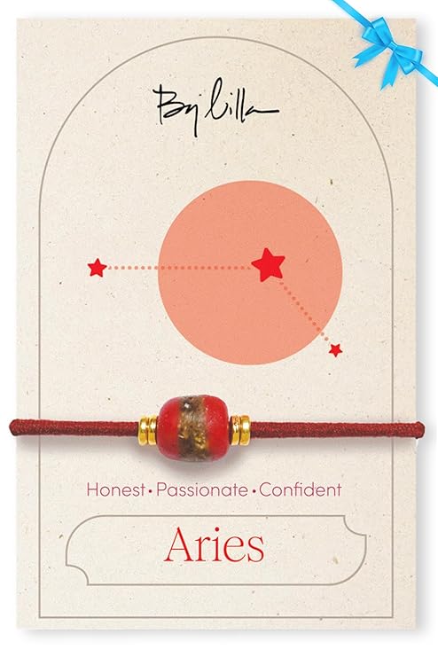 Zodiac Bracelet Hair Ties for Women – Handmade No-Damage Hair Tie Bracelet – Boho Element Inspired Jewelry with Luxury Elastic, Gold & Silver Accents for Wrist or Ponytail (ARIES) - Aries Bracelet for men