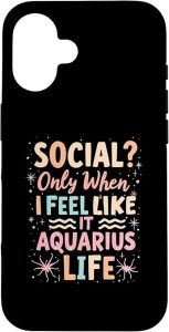 Aquarius Zodiac Sign Star Astrology Birthday Horoscope Case for iPhone 16 - Aquarius Phone Case for men