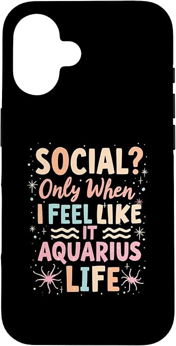 Aquarius Zodiac Sign Star Astrology Birthday Horoscope Case for iPhone 16 - Aquarius Phone Case for men