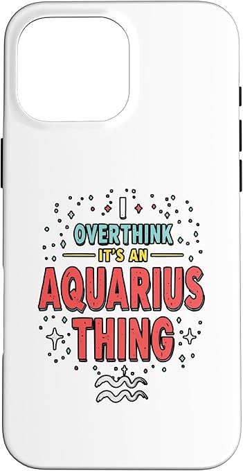 iPhone 16 Pro Max Aquarius Zodiac Sign Star Astrology Birthday Horoscope Case - Aquarius Phone Case for men