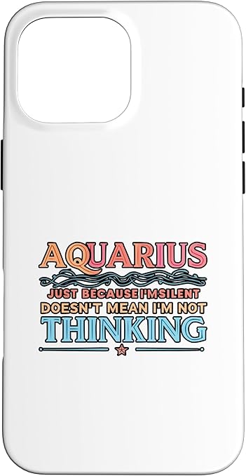 iPhone 16 Pro Max Aquarius Zodiac Sign Star Astrology Birthday Horoscope Case - Aquarius Phone Case for men