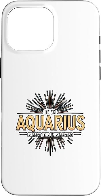 iPhone 16 Pro Max Aquarius Zodiac Sign Star Astrology Birthday Horoscope Case - Aquarius Phone Case for men