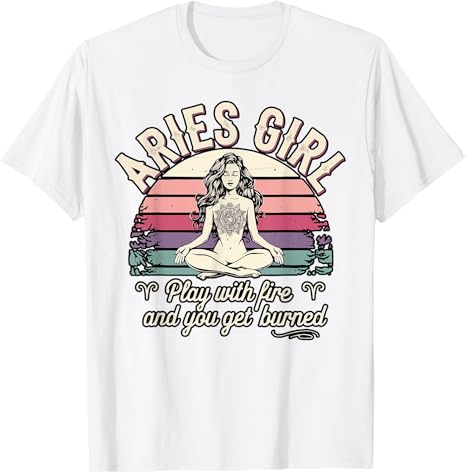 Aries Zodiac Sign Star Astrology Birthday Horoscope T-Shirt - Aries T-Shirt for men