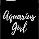 Aquarius Star Sign Girl Astrology Retro Vintage Case for iPhone 14 - Aquarius Phone Case for men