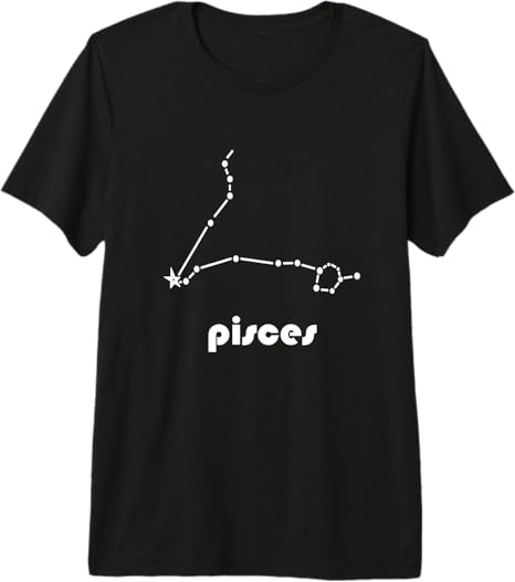 Pisces Horoscope Constellation Retro Birthday - Pisces T-Shirt for men