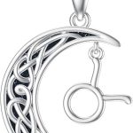 PROESS Zodiac Necklace 925 Sterling Silver 12 Constellations Pendant Necklace Horoscope Sign Necklaces Jewelry Presents for Women Men - Taurus Products for men