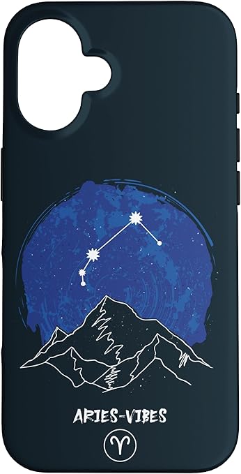 iPhone 16 Zodiac Sign With Mountain, Aries Case - Aries Phone Case for men