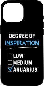 iPhone 16 Pro Max Degree Of Inspiration Aquarius Astrology Funny Astrological Case - Aquarius Phone Case for men