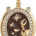 Zodiac Necklace for Women 18K Gold Astrology Jewelry Enamel Constellation Pendant CZ Pearl Jewelry Birthday Gifts for Women,Necklace for Wife Daughter Mom and Sister - Scorpio Accessories for men