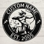 Custom Constellation Metal Sign - Sagittarius Zodiac Wall Art - Personalized Star Sign Decor for Home, Bedroom, or Office - Unique Astrology Gift for Zodiac Fans, Birthdays, or Special Occasions - Sagittarius Home Decor for men