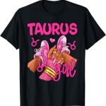 Taurus Girl Birthday Queen Women Sneakers Zodiac Sign T-Shirt - Taurus for men