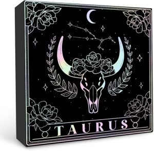 Taurus Gifts For Women, Zodiac Gifts For Women, Taurus Gifts, Wooden Box Sign with Taurus Signs, Astrology Gifts For Women Friend Bestie, Birthday Zodiac Gifts, Horoscope Spiritual Gifts - Taurus for men