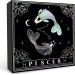 Pisces Gifts For Women, Zodiac Gifts For Women, Pisces Gifts, Wooden Box Sign with Pisces Signs, Astrology Gifts For Women Friend Bestie, Birthday Zodiac Gifts, Horoscope Spiritual Gifts - Pisces Canvas for men