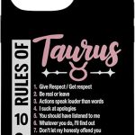 iPhone 14 Pro Max Rules Of Taurus Zodiac Birthday Horoscope Astrological Case - Taurus Phone Case for men