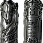 Taurus Zodiac Sign Pewter Metal Lighter Case, Fits BIC Lighters - Taurus for men