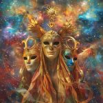 Zodiac Sign Gemini Shining Mask 5D Diamond Art Painting Full Square Drill Diamond Art Painting by Number Kits for Adults Mosaic Cross Stitch for Wall Decor 14x14inch(4) - Gemini Canvas for men