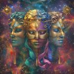 Zodiac Sign Gemini Shining Mask 5D Diamond Art Painting Full Square Drill Diamond Art Painting by Number Kits for Adults Mosaic Cross Stitch for Wall Decor 14x14inch(2) - Gemini Canvas for men