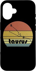 Taurus Zodiac Sign Constellation Stars Astrology Vintage Case for iPhone 16 - Taurus Phone Case for men