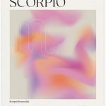 BFXLMKI Scorpio Zodiac Wall Art Aura Print, Scorpio Zodiac Poster, Scorpio Zodiac Gifts, Scorpio Zodiac Wall Art Printable, Scorpio Astrology Print Unframe-style12x18inch(30x45cm) - Scorpio Canvas for men