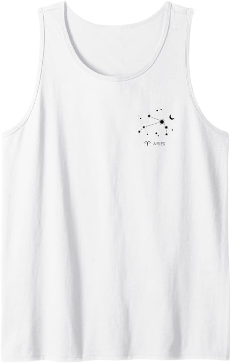 Aries Constellation Horoscope Astrology Zodiac Sign Tank Top - Aries T-Shirt for men