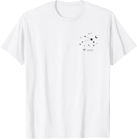 Aries Constellation Horoscope Astrology Zodiac Sign T-Shirt - Aries T-Shirt for men