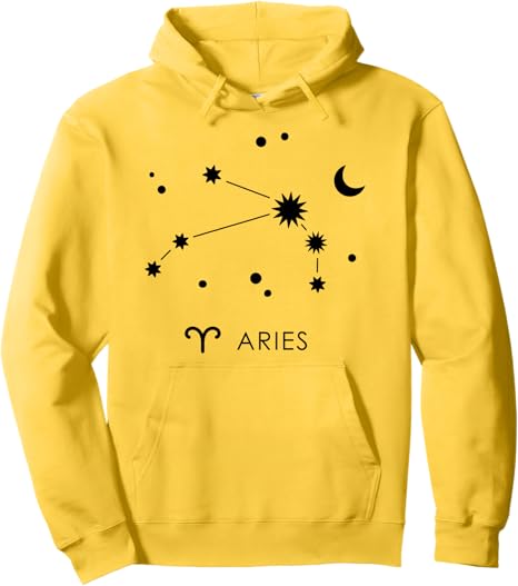 Aries Constellation Horoscope Astrology Zodiac Sign Pullover Hoodie - Aries Hoodie for men