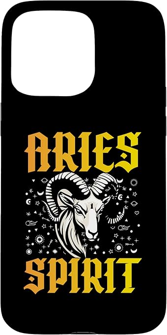 iPhone 15 Pro Max Aries Zodiac Sign Aries Spirit Star Sign Case - Aries Phone Case for men