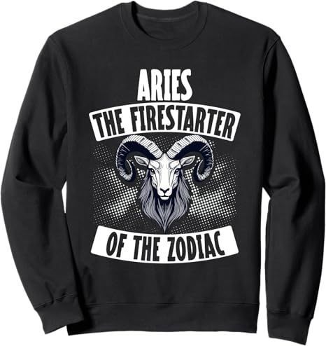 Aries Zodiac Sign Aries Star Sign Sweatshirt - Aries Sweatshirt for men