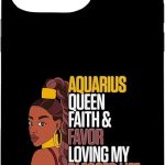 iPhone 15 Pro Max Aquarius Zodiac Sign & Star Sign Aquarius Queen Case - Aquarius Phone Case for men