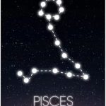 Abstract Zodiac Star Constellation Poster Pisces Canvas Wall Art Prints Wall Art Picture For Living Room Home Decoration- 50x70cm Unframed - Pisces Canvas for men
