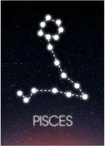 Abstract Zodiac Star Constellation Poster Pisces Canvas Wall Art Prints Wall Art Picture For Living Room Home Decoration- 50x70cm Unframed - Pisces Canvas for men