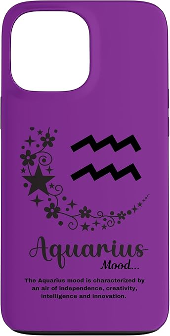 iPhone 13 Pro Max Aquarius Mood Case - Aquarius Phone Case for men
