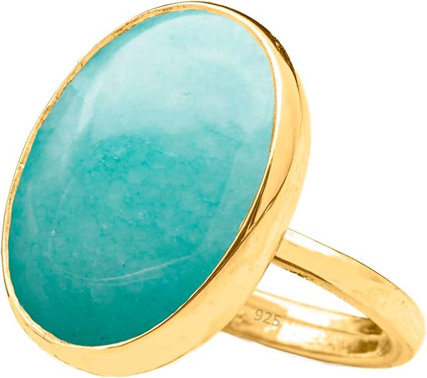 Natural Gray Striped Agate Crystal Ring 24K Gold Vermeil 925 Sterling Silver Oval Solitaire Gemstone Dainty Gemini Perception Statement Ring Handmade Turkish Fine Jewelry - Aries Ring for men