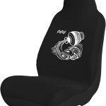 Zodiac Sign Aquarius Car Front Seat Covers Durable Stretch Front Seat Protector Cover, for SUV, Sedan, Trucks 2 PCS - Aquarius Car Seat Cover for men