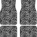 Car Floor Mat Leopard Cheetah All Weather Protection Car Carpets All Weather Car Accessories Universal Fit for Cars Truck Van and SUV for Women and Men Gray Cheetahs Fur Pattern Mats - Virgo Car Floor Mat for men