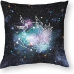 Custom 12 Zodiac Signs Pillowcase Pillow Cases 22 x 22 Inch Taurus Astrology 2-Sided Throw Pillow Case Outdoor Throw Pillow Covers Pillow Case Protector Throw Pillow Covers with Hidden Zipper - Taurus Pillow for men