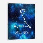 Personalized Zodiac Poster & Canvas, Pisces Zodiac Sign Wall Art, Home Decor, Birthday Gift For Astrology Lovers, Girl, Daughter, Kid - Pisces Canvas for men