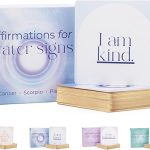 Affirmation Cards for Water Signs - Gifts for Scorpio, Pisces, Cancer. Inspirational Card Set with 40 Daily Positive Affirmations, Spiritual Self Care, Zodiac Collection - Pisces for men