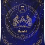 Gemini Zodiac Gift, Gemini Blanket, Gift for Birthday, Constellations Throw Blanket, 50"X40"Blanket for Kids 8-12, Lightweight Blanket for Bed Living Room, Travel, Camping - Gemini Blanket for men