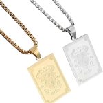 New For Trendy 2025 Stainless Steel 12 Constellations Taurus Necklace Tarot Card Ox Pendant Men And Women Trendy Jewelry Fashion Accessories Creative Gift - Taurus Products for men