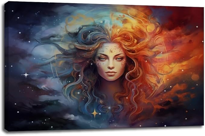 Framed Canvas Print Wall Art Abstract Scorpio Art Poster Framed Artwork Aesthetic Home Wall Decor for Living Room Bathroom Bedroom Wall Art Framed8x12inch - Scorpio Canvas for men