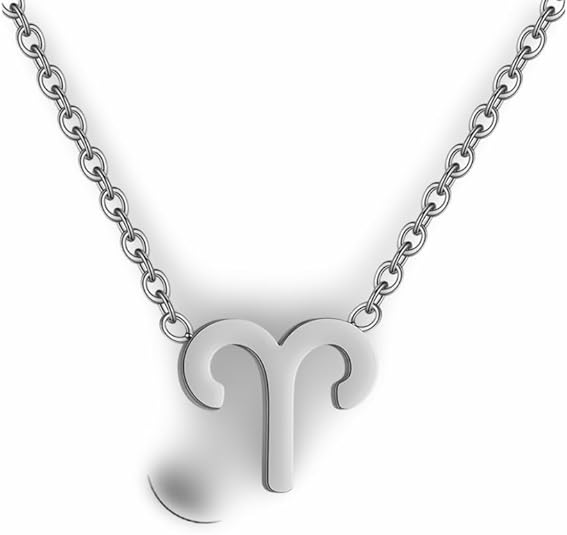 Stainless Steel Sagittarius Zodiac Sign Pendant Necklace, Constellation Astrology Jewelry - Aries Necklace for men