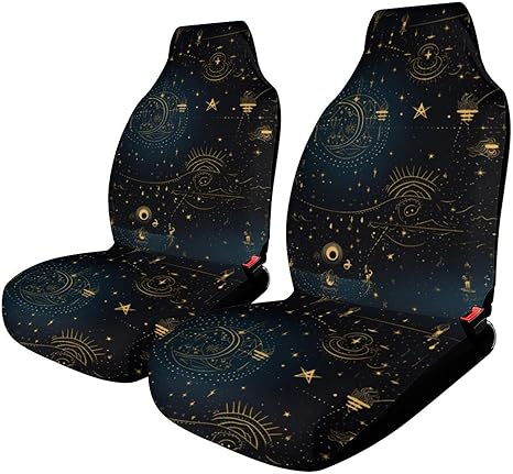 Car Seat Covers Astrology Symbol Car Accessories Front Seat Covers Auto Seat Protectors Universal Fit for Vehicle Sedan SUV and Truck, 2 Pcs - Aries Car Seat Cover for men