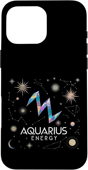 iPhone 16 Pro Max Aquarius Energy, Horoscope, Zodiac Case - Aquarius Phone Case for men