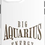 iPhone 16 Pro Max Big Aquarius Energy Horoscope Zodiac Design Case - Aquarius Phone Case for men